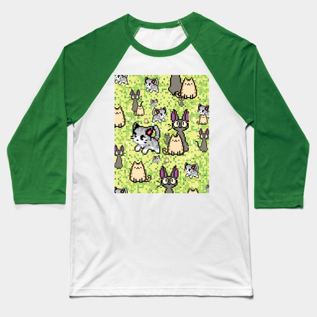 cats and kittens 2 Baseball T-Shirt by B&K